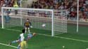 Jones wiyh a lovely flying header.