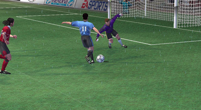 Sokota tries to beat the Barnsley keeper.